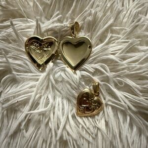 Gold Heart Locket Pendant